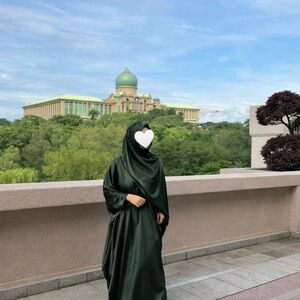 butterfly abaya dress kaftan with hijab not veiled collection